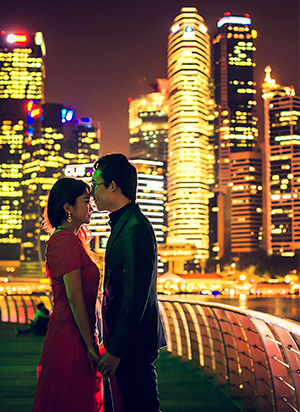 金沙夜景婚纱照婚纱摄影