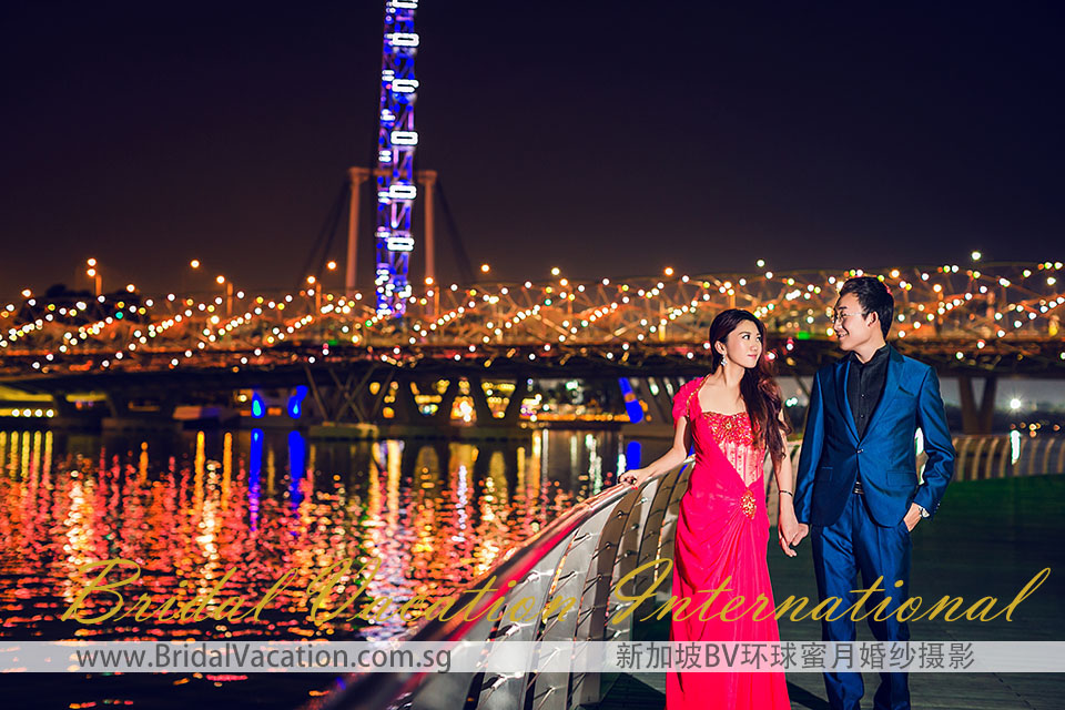 新加坡BV环球 都市夜景 金沙夜景 婚纱照