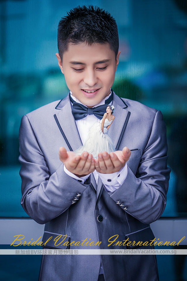 新加坡BV环球 大人物小人物婚纱照