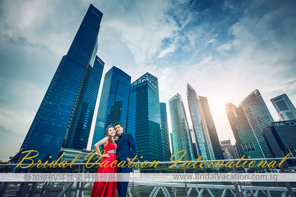 新加坡BV环球 中心商业区婚纱照