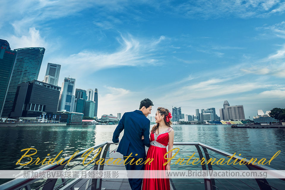 新加坡BV环球 中心商业区婚纱照