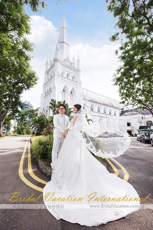 新加坡BV环球 圣安德烈教堂婚纱照