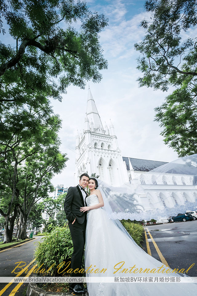 新加坡BV环球 圣安德烈教堂婚纱照