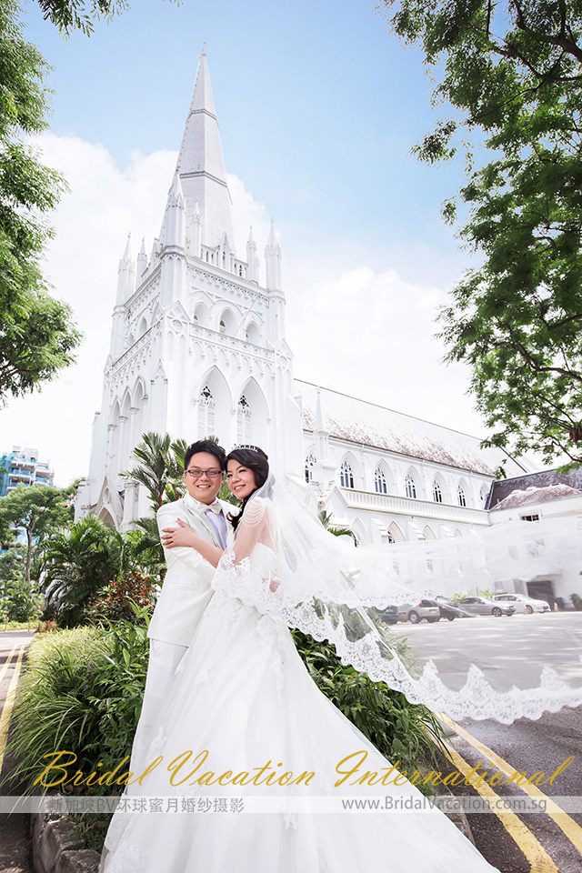 新加坡BV环球 圣安德烈教堂婚纱照