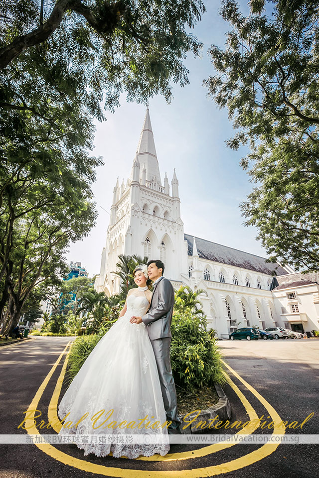 新加坡BV环球 圣安德烈教堂婚纱照