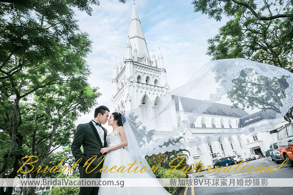 新加坡BV环球 圣安德烈教堂婚纱照