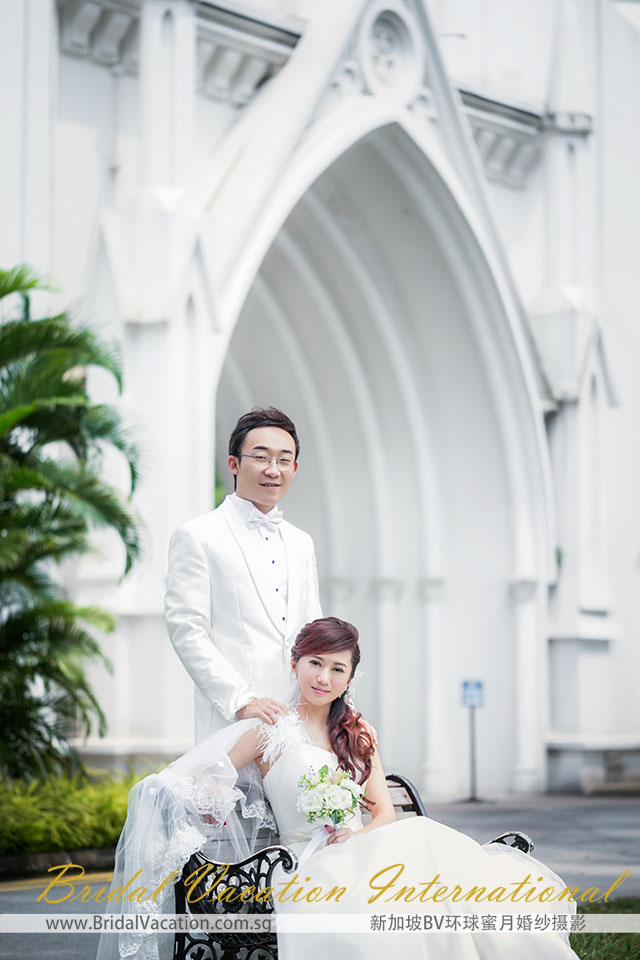 新加坡BV环球 圣安德烈教堂婚纱照