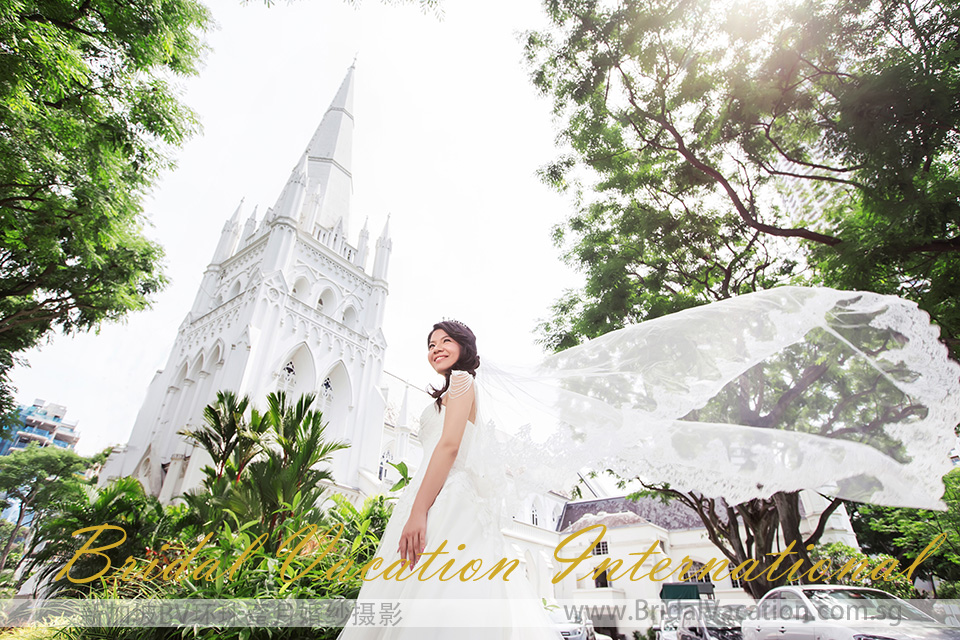新加坡BV环球 圣安德烈教堂婚纱照