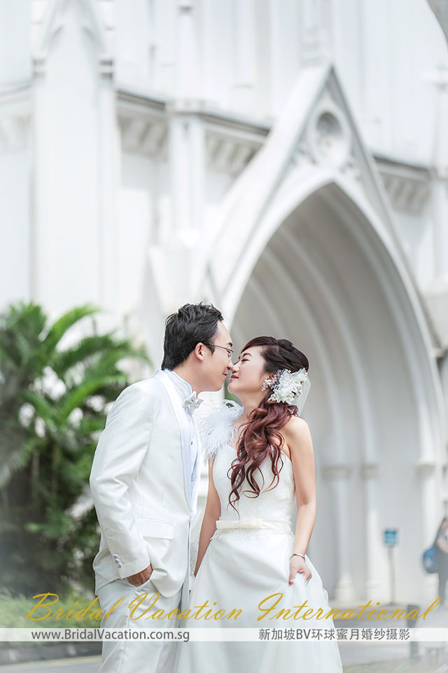 新加坡BV环球 圣安德烈教堂婚纱照