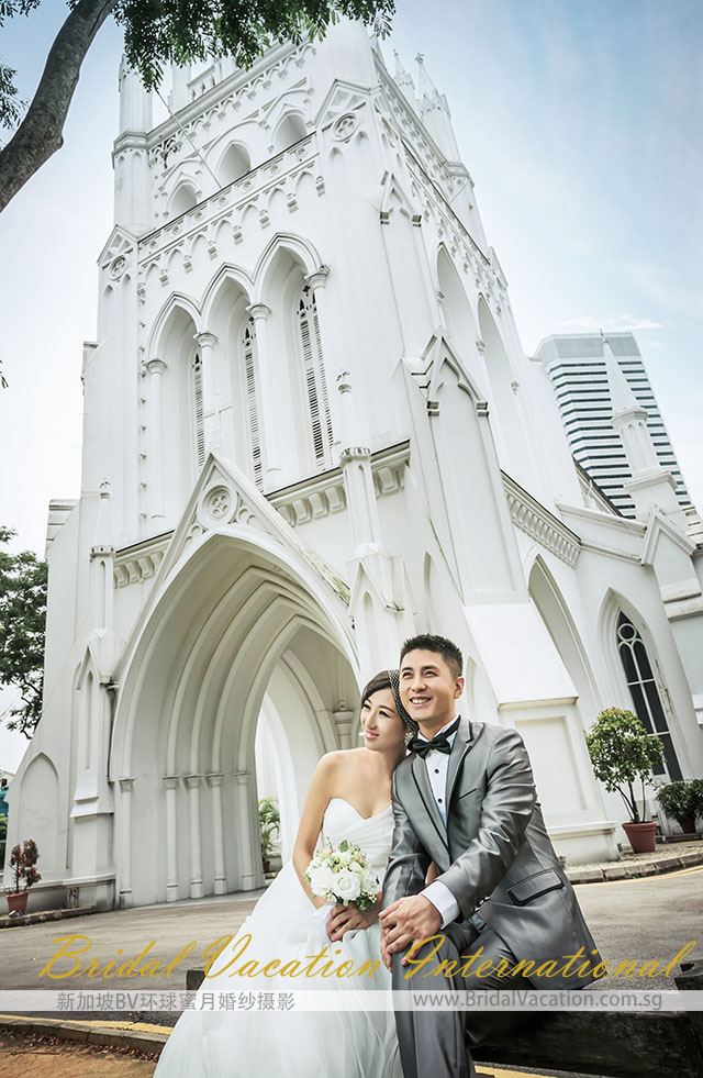 新加坡BV环球 圣安德烈教堂婚纱照