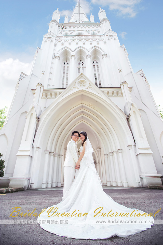 新加坡BV环球 圣安德烈教堂婚纱照