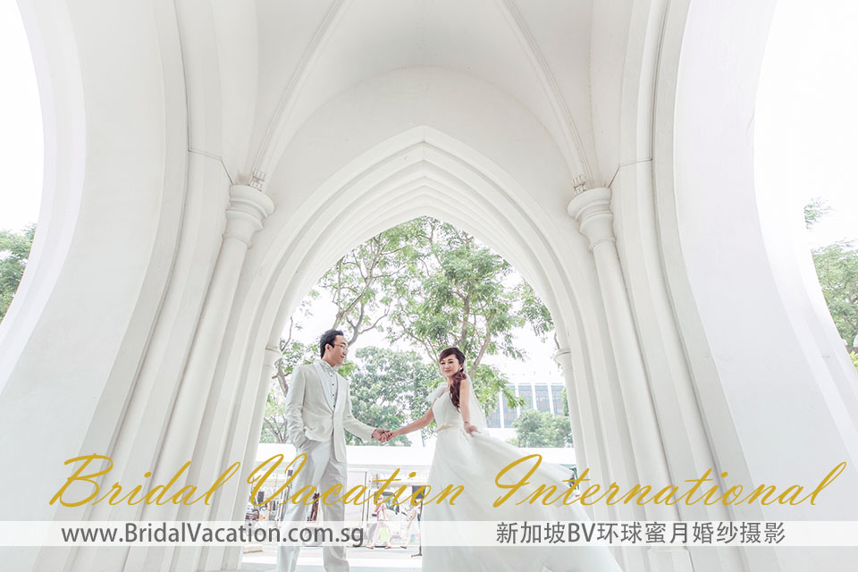 新加坡BV环球 圣安德烈教堂婚纱照