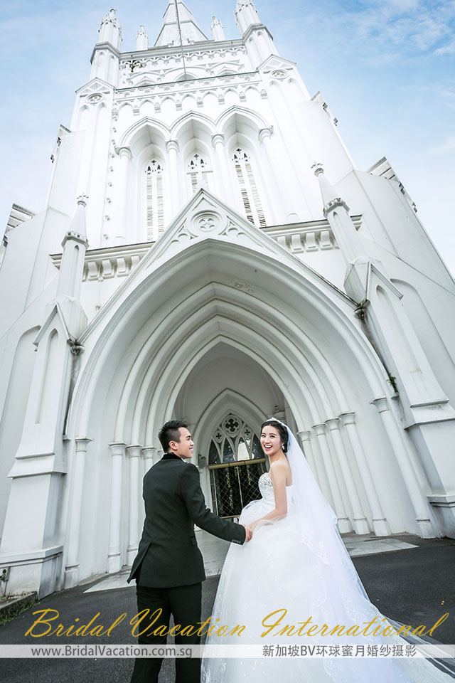 新加坡BV环球 圣安德烈教堂婚纱照