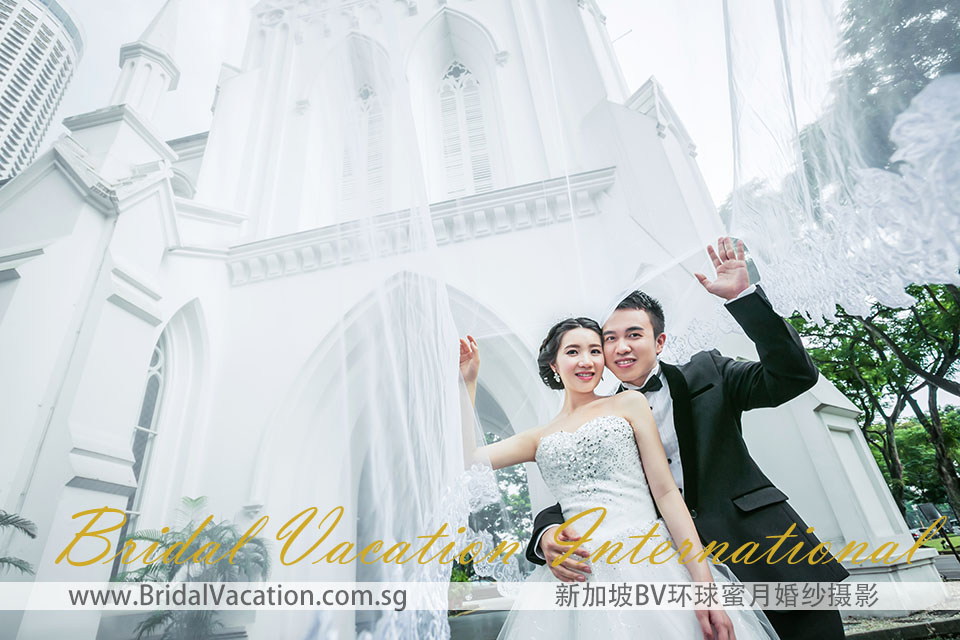 新加坡BV环球 圣安德烈教堂婚纱照