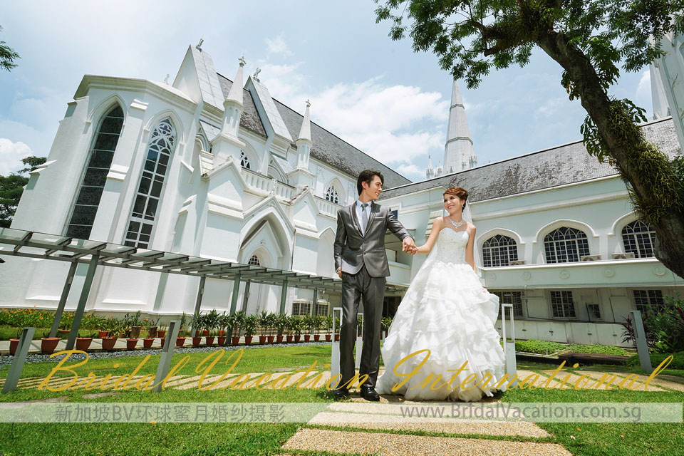 新加坡BV环球 圣安德烈教堂婚纱照