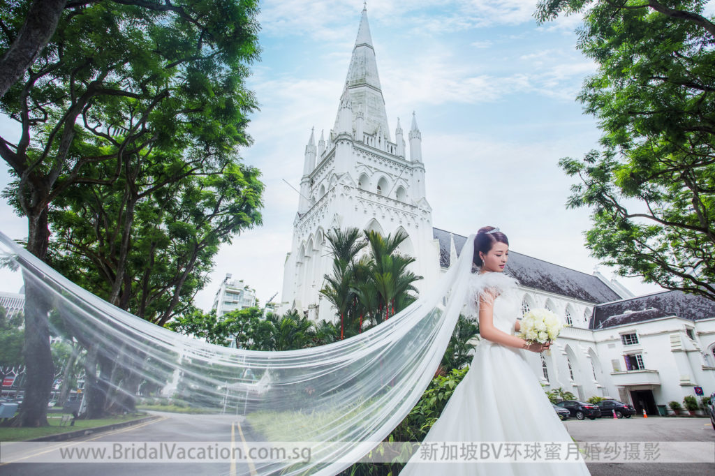 新加坡BV环球 圣安德烈教堂婚纱照