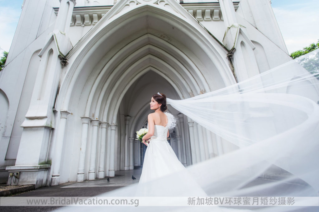 新加坡BV环球 圣安德烈教堂婚纱照