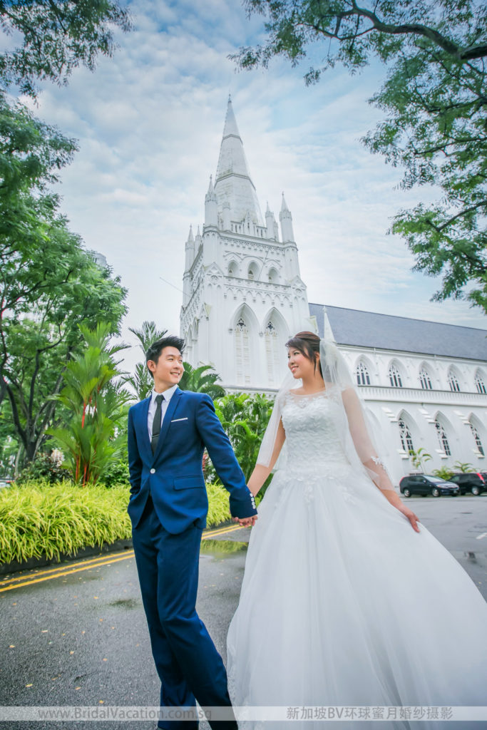 新加坡BV环球 圣安德烈教堂婚纱照