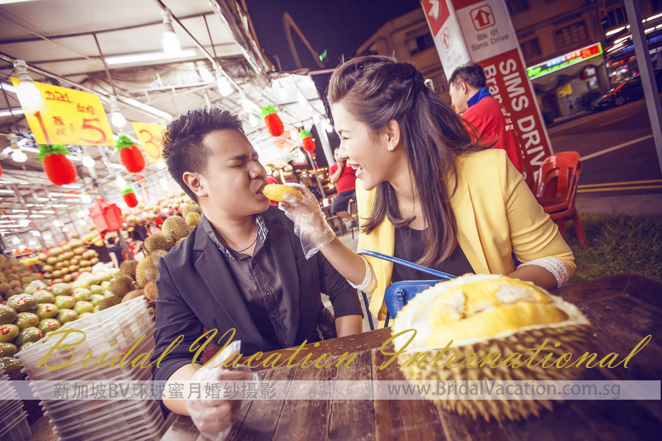 新加坡BV环球 爱榴莲婚纱照