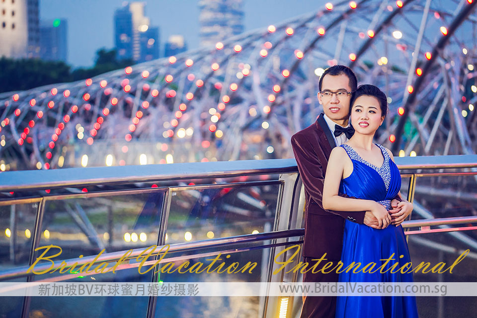新加坡BV环球 金沙LV城市夜景婚纱照